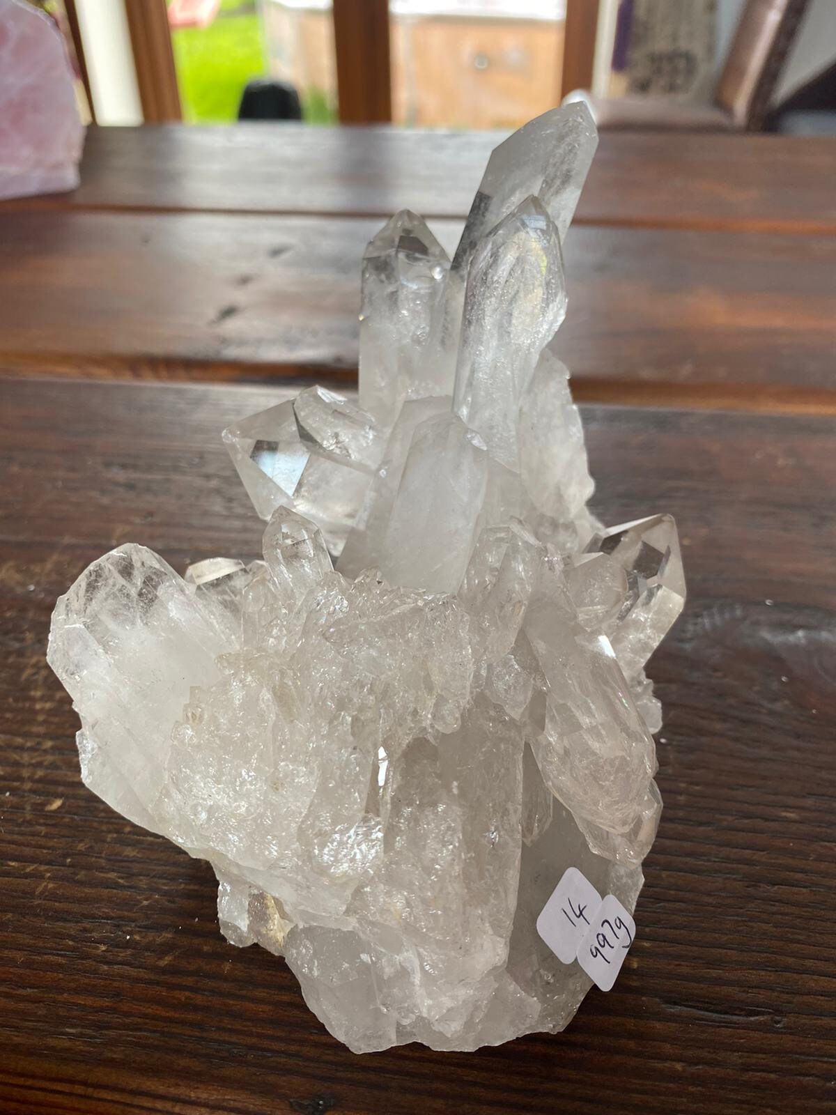 【水晶・ロッククリスタル】レアなホワイトロック14- H11.5xw13xd11cm - 997g 6