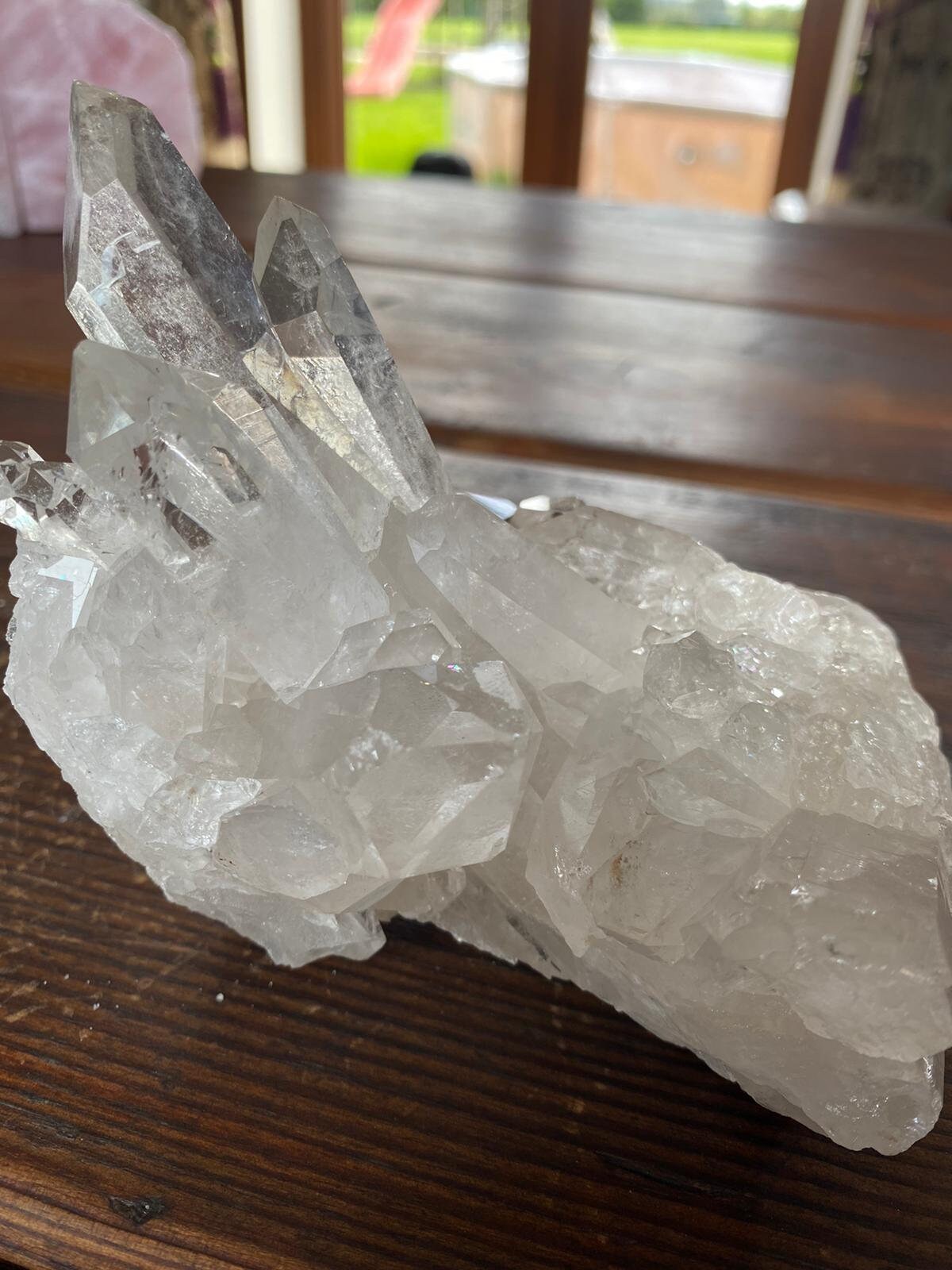 【水晶・ロッククリスタル】レアなホワイトロック14- H11.5xw13xd11cm - 997g 3