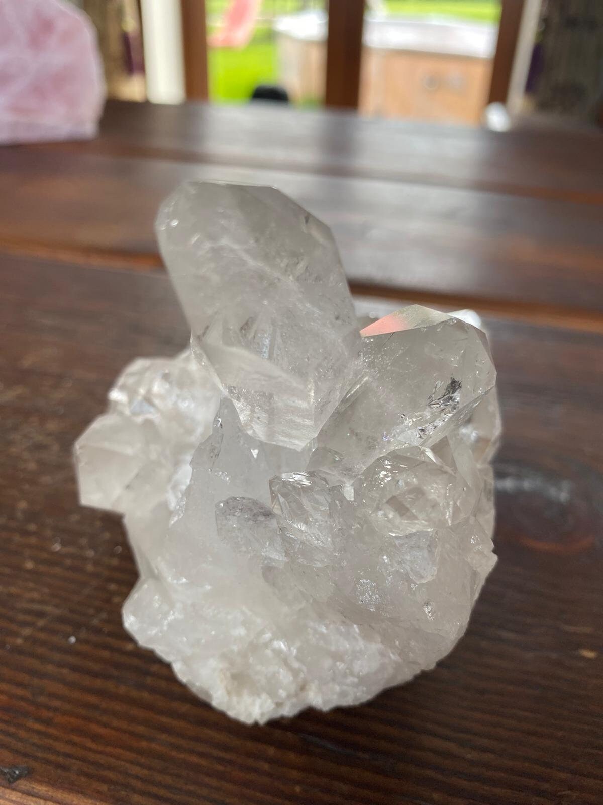 【水晶・ロッククリスタル】レアなホワイトロック14- H11.5xw13xd11cm - 997g 4