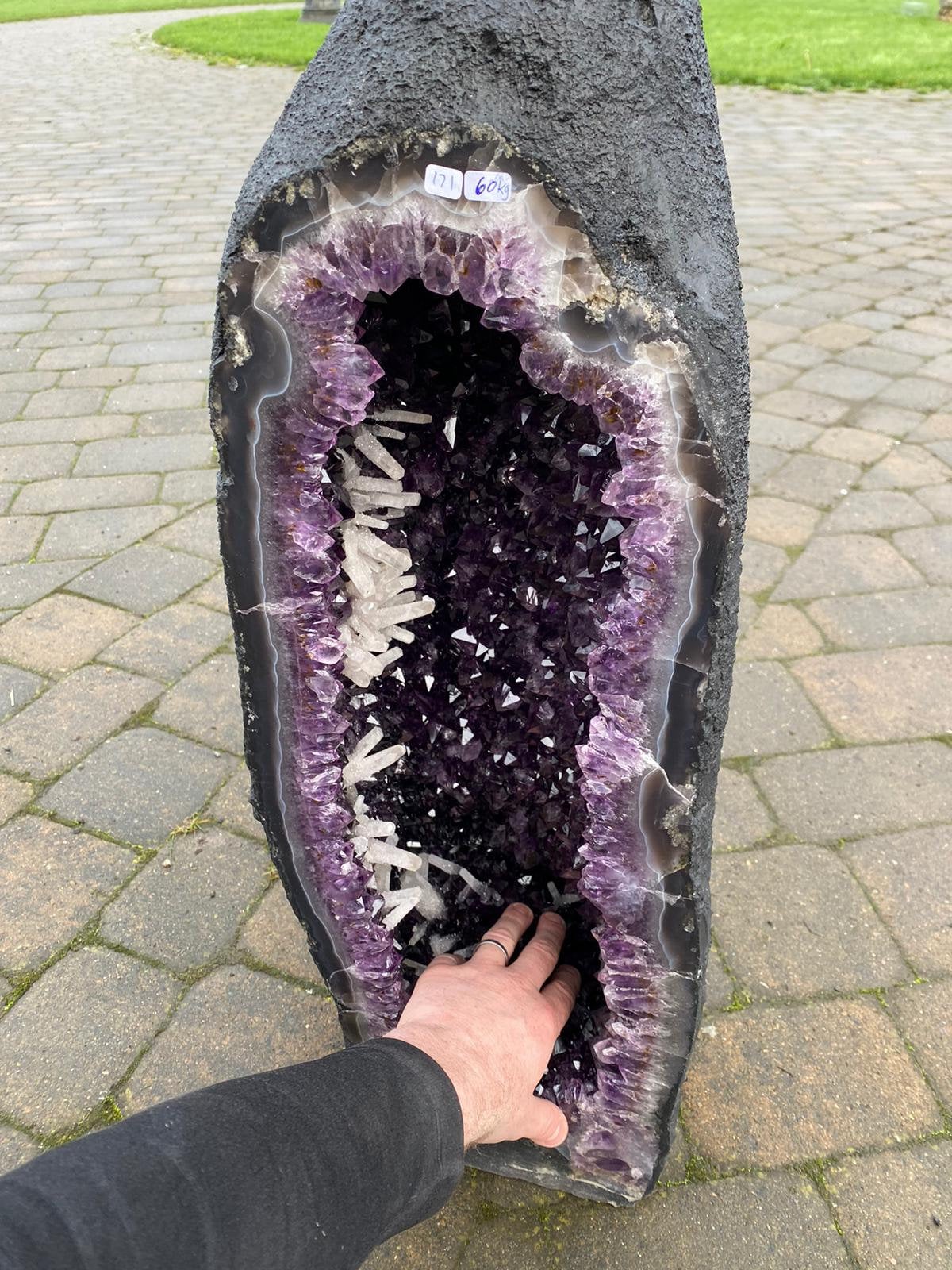 【アメジストドーム】超レア！非常に希少価値の高いBIGサイズ 60kg – H76xW23xD28cm 5