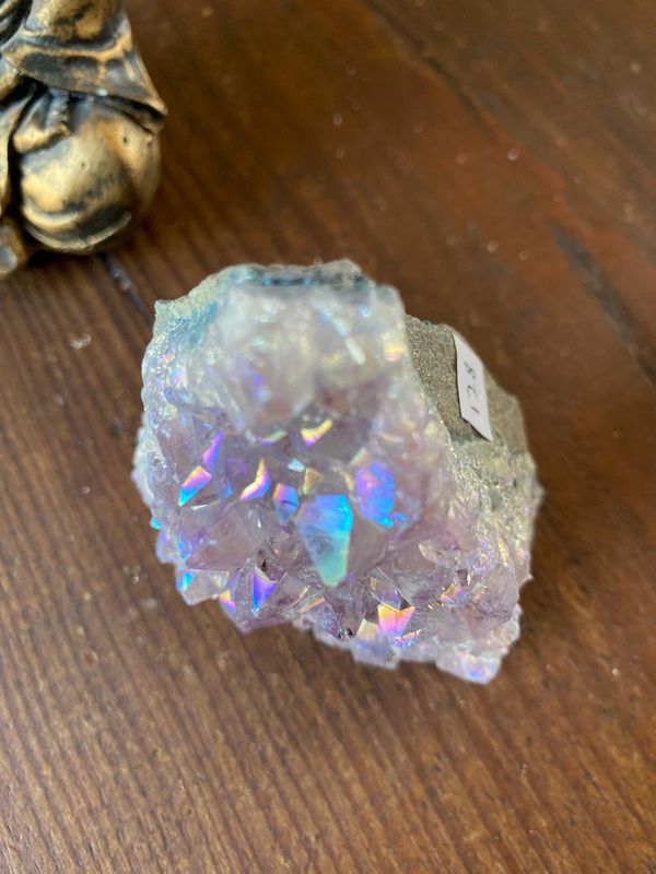 アメジストクラスター×エンジェルオーラ128 265g H8xW7xD4.5cm 4